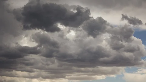 Dark Storm Clouds Time Lapse Stock Footage 110864891