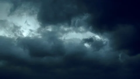 Dark storm clouds winter-time Stock Footage 143692672