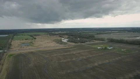 A Dark Storm Rolls Over the Midwest. Video stock 150983252