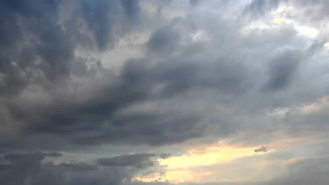 Dark storm summer clouds Stock Footage 141054722