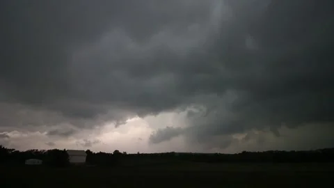 Dark Storm Time Lapse Stock Footage 197233489