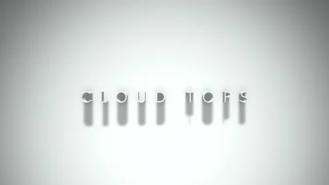 Dark Storms 3D title animation with shadows on a white background Stock Footage 296812577