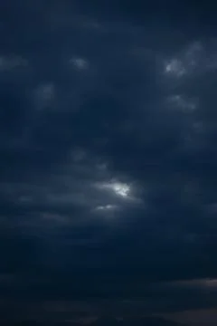 Dark Stormy Clouds Gathering 스톡 사진