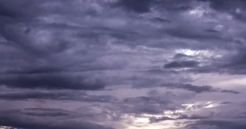 Dark Stormy Clouds Moving Across The Sky Before A Thunderstorm Stock Footage 342254963