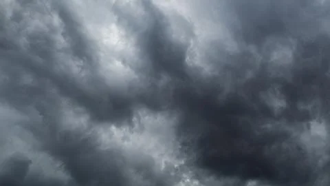 Dark stormy clouds over dramatic sky 스톡 사진