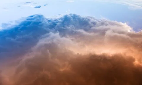 Dark stormy clouds Stock Photos