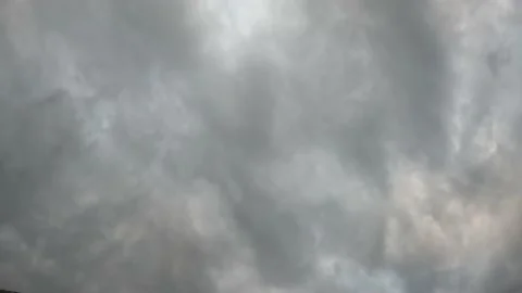 Dark Stormy Clouds Slow Move in Realtime Stock Footage 236610678