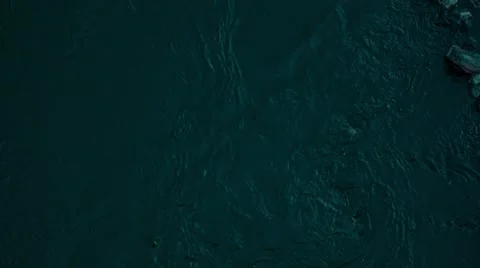Dark stormy water Stock Footage 55805864