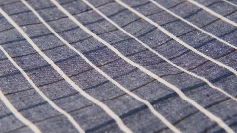 Dark striped fabric rotates. Stock Footage 201674698