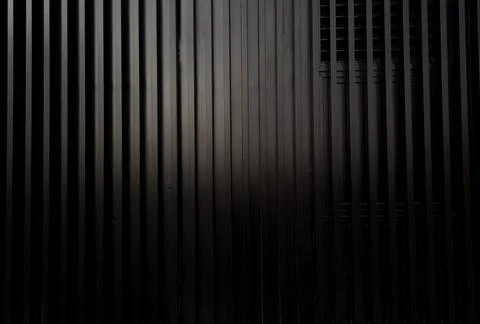 Dark striped slats wall texture with vertical lines Stock Illustration