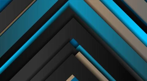 Dark stripes abstract geometric corporate background Stock Illustration