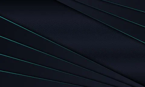 Dark stripes overlapping layer with blue lines background. Stock Illustration