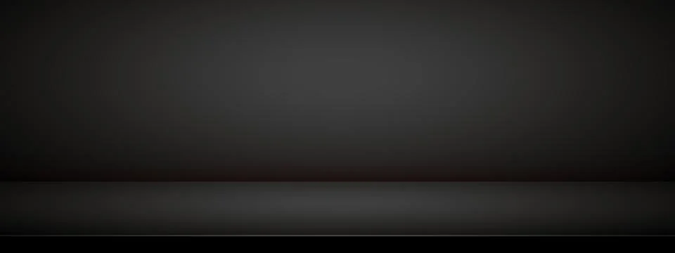Dark studio gradient background. 3d minimal wall for display presentation. .. Stockillustratie