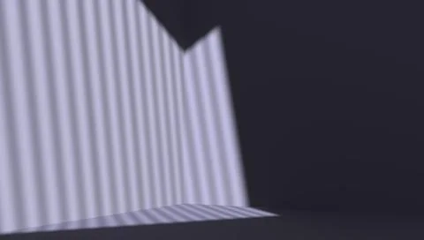 Dark studio with shadow from window on wall. Scene for product display Stock Illustration