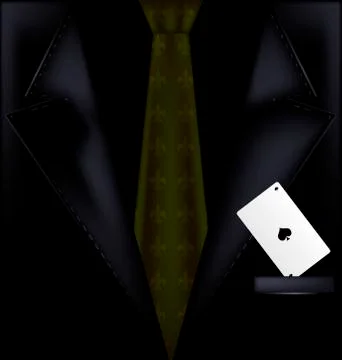 Dark suit Stock Illustration