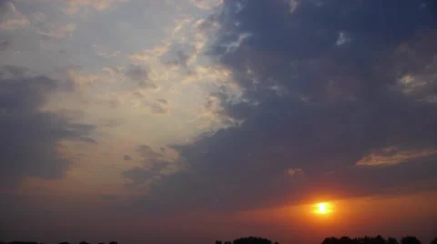 Dark summer Sunset timelapse Stock-Footage 65939665