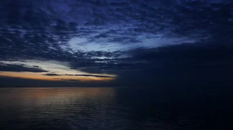 Dark Sunrise Time Lapse Stock Footage 55016917