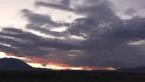 Dark Sunset Clouds Timelapse Vidéo 241592395