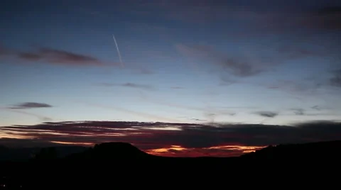 Dark Sunset Stock Footage 40813893