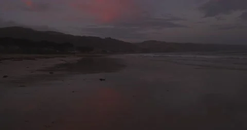 Dark sunset over beach Stock Footage 171191119