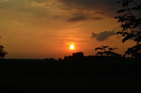 Dark Sunset Stock Photos