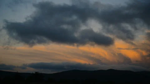 Dark Sunset Time-lapse Stock Footage 25902098