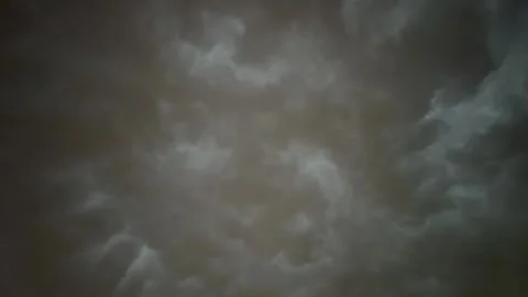 Dark Swirling Rain Clouds in Stormy Sky Stock-Footage 339288919