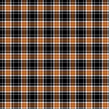 Dark Tartan Checkered Pattern for Halloween and Autumn Apparel Design Stock Illustration