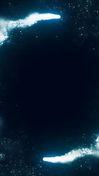 Dark teal abstract background with glowing golden particles, soft bokeh, an.. Illustrazione stock