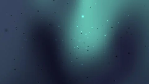 Dark teal background features small black and bright particles. Stock Footage 295032008