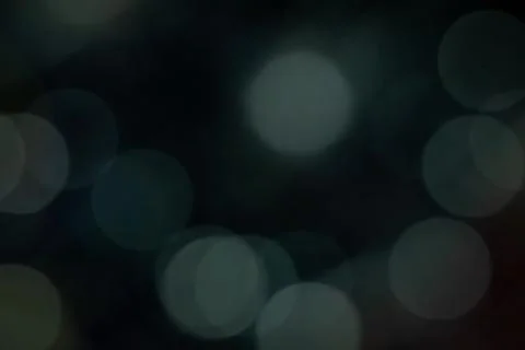 Dark teal bokeh lights abstract background Stock Illustration