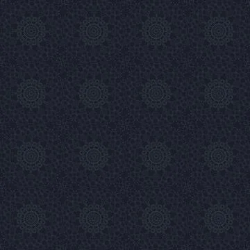 Dark teal floral seamless pattern background textile design Stock Illustration