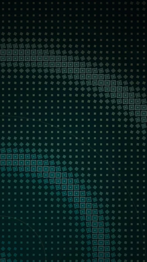 Dark Teal Geometric Pattern Background with Subtle Wave Animation Stock Footage 347695749
