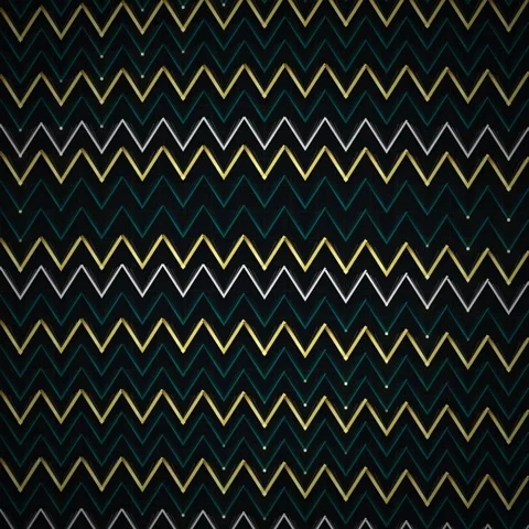 Dark Teal Gold White Zigzag Chevron Pattern, Glitter Sparkle Seamless Backg.. Stock Footage 346283993