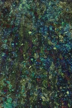 Dark Teal Mineral Stone Macro Texture, Natural Raw Geological Pattern Stock Illustration