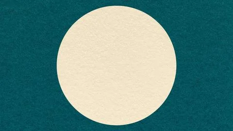 Dark teal paper texture background with light cream circle and copy space for Stock Illustration