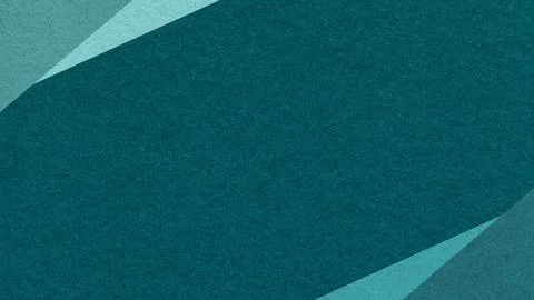 Dark teal paper texture background with emerald, jade geometric corners gradi Stock Photos