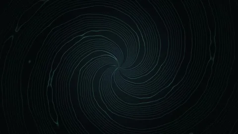 Dark Teal Spiral Line Pattern Seamless Loop 動画素材 340632937