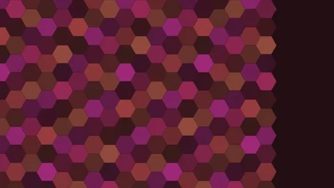Dark Tech hexagon geometric pattern background shifting loop 库存影片 342643217