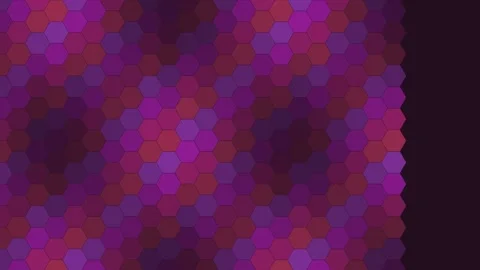 Dark Tech hexagon geometric pattern background rippling loop Stockbeeldmateriaal 342643401