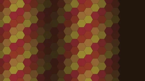 Dark Tech hexagon geometric pattern background sweeping loop Vidéo 342644448