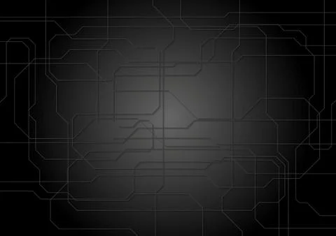 Dark tech lines vector background Illustrazione stock