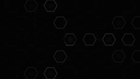 Dark Technical Hexagon Pattern Loop Seamless Loop Stock Footage 341699745