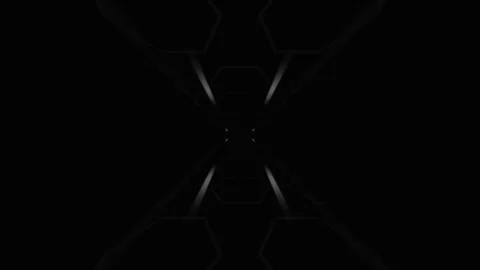 Dark technical hexagon pattern loop for seamless visual Stock Footage 341707105