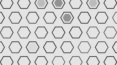 Dark Technical Hexagon Pattern Loop Seamless Loop Stock Footage 341713033