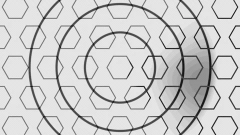 Dark Technical Hexagon Pattern Loop Seamless Loop Stock Footage 341748108