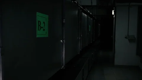 Dark technical room Stock Footage 91586435