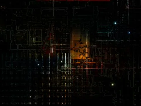 Dark Technological Texture Stock Illustration