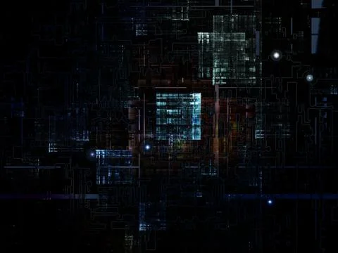 Dark Technological Texture Stock Illustration
