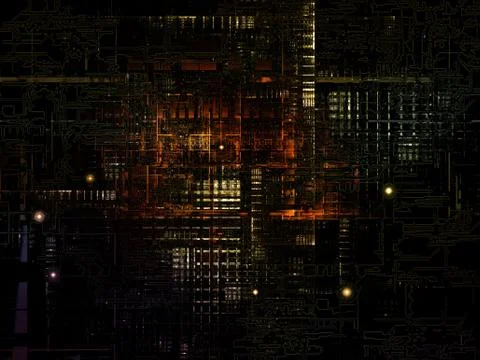 Dark Technological Texture Stock Illustration